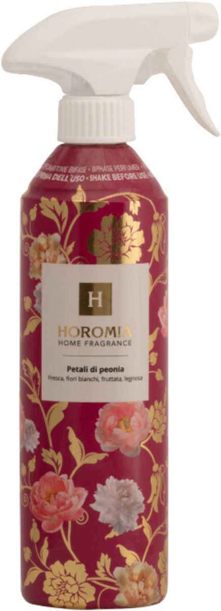 Horomia Huisparfum Petali di Peonia 500 ml - Roomspray - Interieurspray - Kamergeur