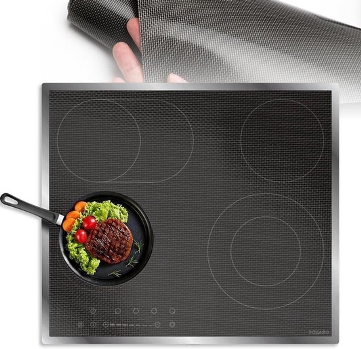 Hittebestendige inductieschermmat 52x78cm van Inovra Plus