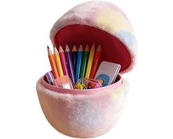 Paasei om te vullen - Groot decoratief ei - Feestdecoratie - Fluweelzachte afwerking - 216 cm - Zwart/bruin