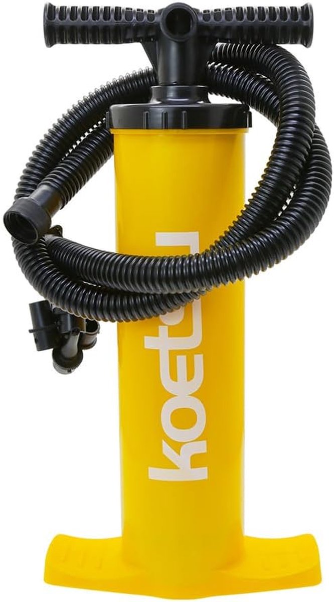 Luchtpomp - Handpomp - Opblaasbare spullen - Dubbele actie - 4L - Geel