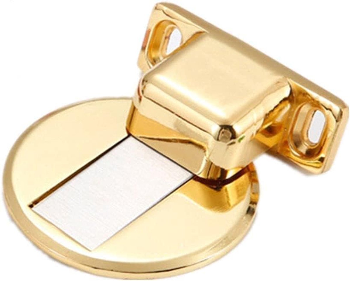 Magnetische Deurstopper - Vloer Stopper - Deur Beschermen - Zonder Boren - 5-15mm Deurspleet - Goud
