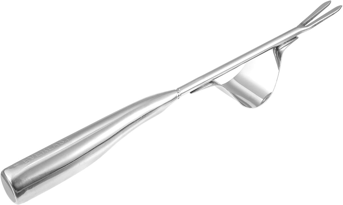 Onkruid Vork - Wortelheffer - Tuin Onderhoud - Roestvrij Staal - 35 cm - Zilver