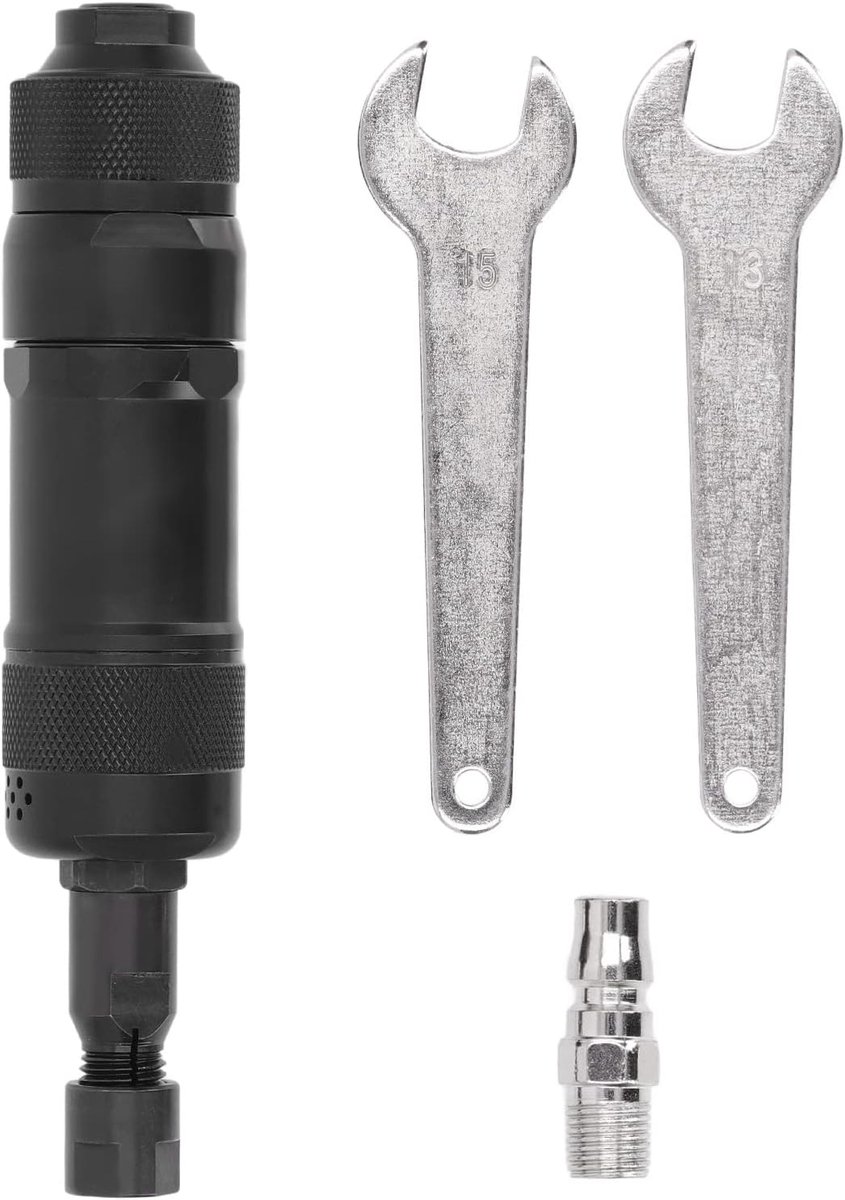 Pneumatische Slijper - Metaalbewerking Gereedschap - Metaal Vormgeven - Hoge Snelheid 24.000 RPM - 6 mm Spantang - Zilver