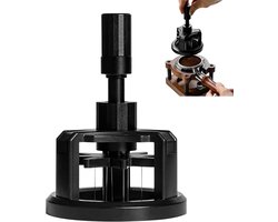 Espressostamper - Handmatige espressostamper - Magnetische koffiepoederdispenser - Antislip naaldroerder, geschikt voor bars, koffiestations, bereidingsruimtes en thuiscafés, 53 mm.