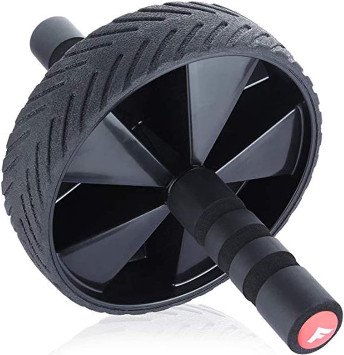 Buikspierroller Wiel - Fitness Wiel - Buikspieren Trainen - Stabiele Beweging - 1000 Gram - One Color
