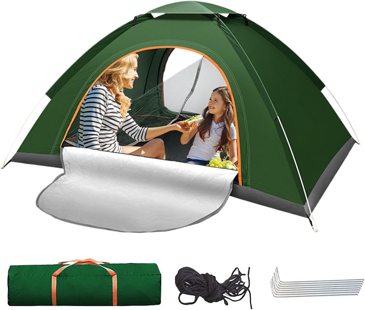 Pop-up Tent - Kampeertent Strandtent - Outdoor Avonturen - Eenvoudig Op Te Zetten - 200x150x125 cm - Groen