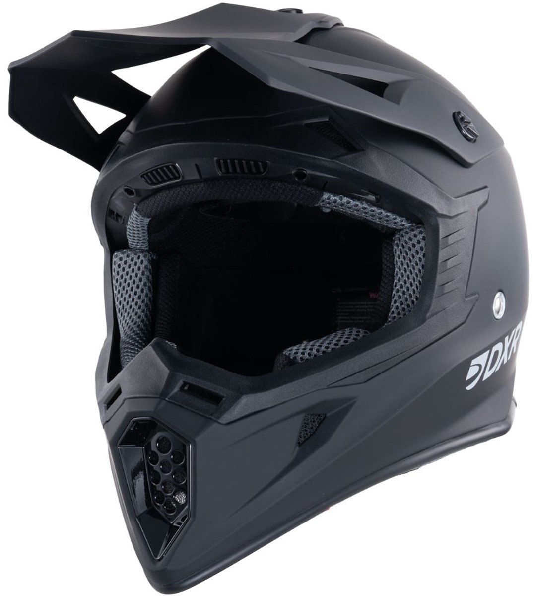 MOTOBLOUZ SKUD BASIS Crosshelm - ECE 22.06 Goedgekeurd - Helm voor Motor, Scooter, Brommer - Motor Crosshelm - Volledig zwart - S