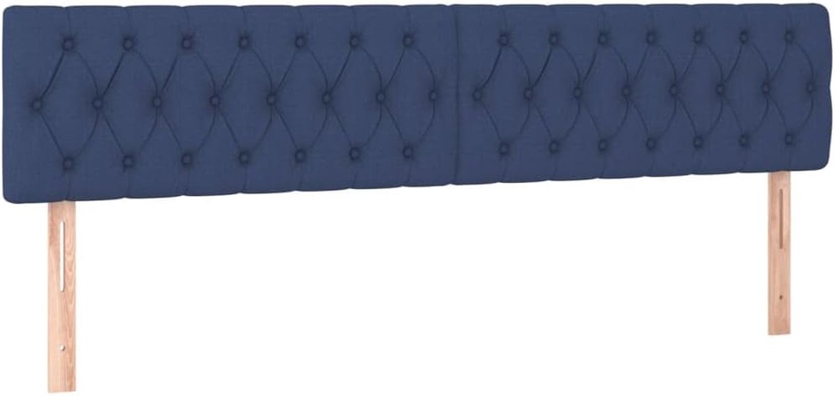 Hoofdborden Set - Bedombouw - Slaapkamer Aankleden - Verstelbare Hoogte - 90x7x78/88cm - Blauw