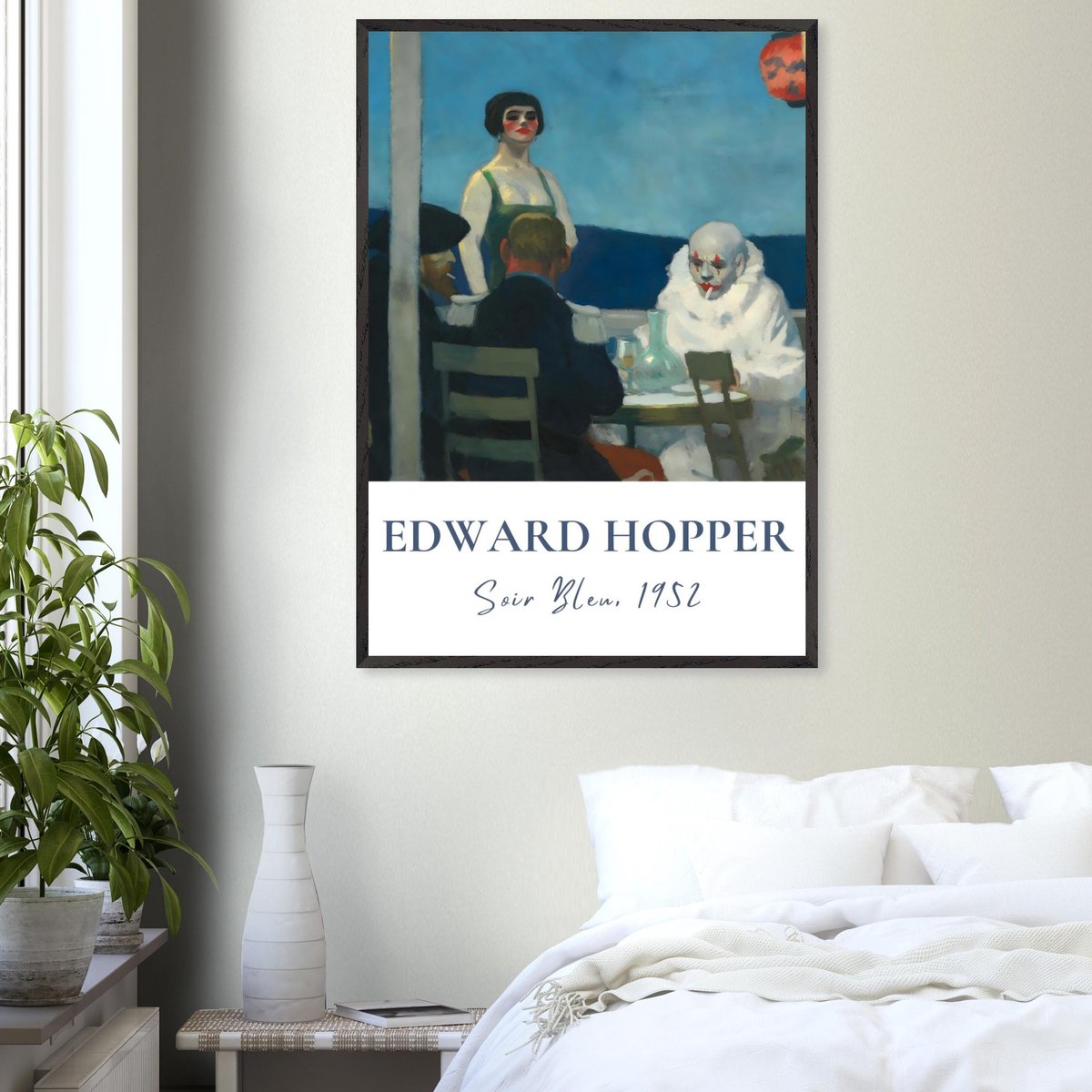 Edward Hopper - Soir bleu Poster 50x70 cm - exclusief lijst