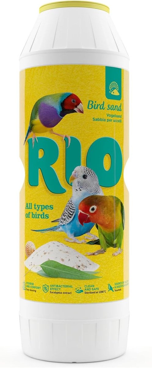 Vogelzand - Wit - Met Eucalyptus-extract - Met Schelpkalk - Voor Vogels