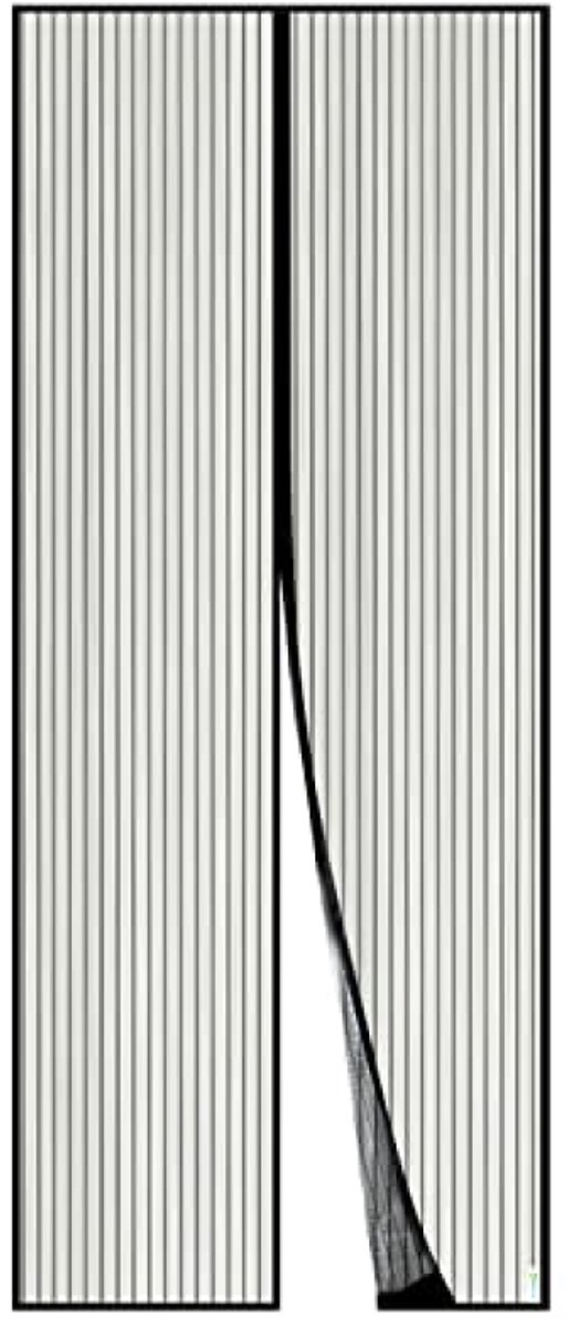 Vliegengordijn voor Deur met Magnetische Sluiting – Insectenhor voor Balkon- en Terrasdeur, Zonder Boren te Monteren, Niet Inkortbaar, 100x240 cm, Zwart