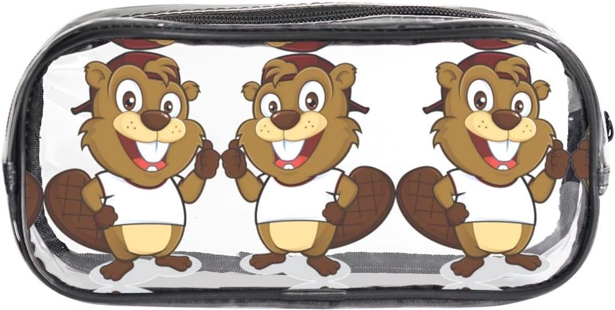 Doorzichtig Etui - Pennendoosje Transparant - Spullen Organiseren - Snelle Identificatie - 22 x 10.5 cm - Transparant