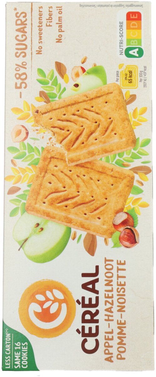 Céréal Koekjes Appel-Hazelnoot - 12 x 230 gr - Voordeelverpakking