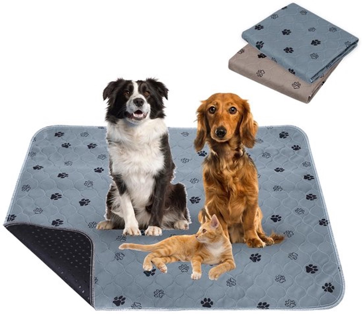 By shayne - Wasbare trainingsmatten - Herbruikbare puppymat - 90 x 80 cm - Voor