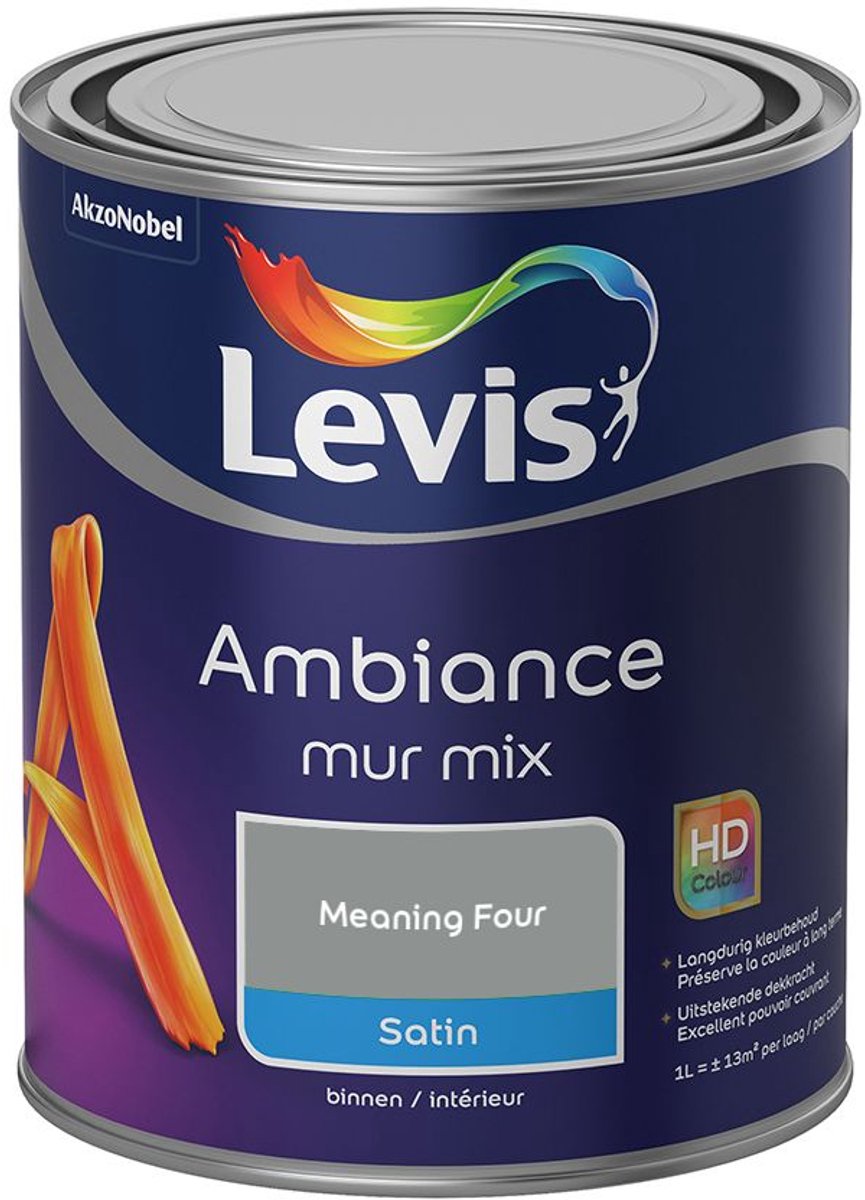 Levis - Ambiance Mur Satin Mix - Meaning Four - Mengverf - 1 L