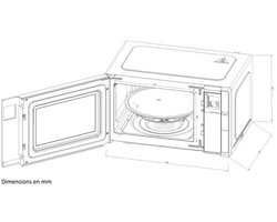 Continental Edison – CEMO23B – Magnetron grill – 23 L – 1280 W
