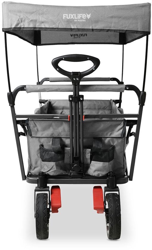FUXLIFE by FUXTEC CT500 Bolderkar Handkar - Opvouwbaar - Grijs - Compacte Transportwagen voor Stad & Vakantie - Max. 75kg — afbeelding 2