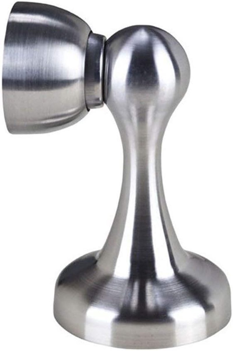 Deurstopper - Deurvanger - Muren beschermen - Magnetische vangst - Verstelbaar - Geborsteld staal
