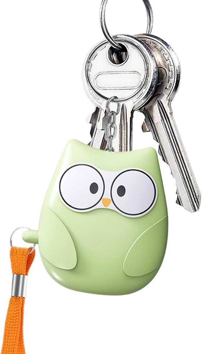 Persoonlijk alarm - Veiligheidssleutelhanger - Zelfverdediging - 130 dB geluid - 45 gram - Groen