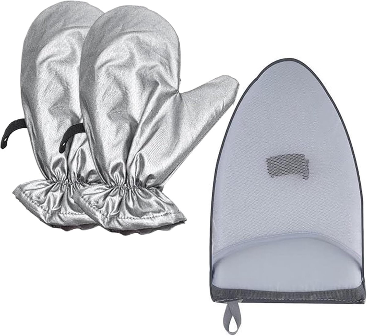 Strijkhandschoenen - Stoomhandschoen Hittebestendig - Kleding Stomen - Anti-verbranding Bescherming - 29 x 23 x 1 cm - Grijs