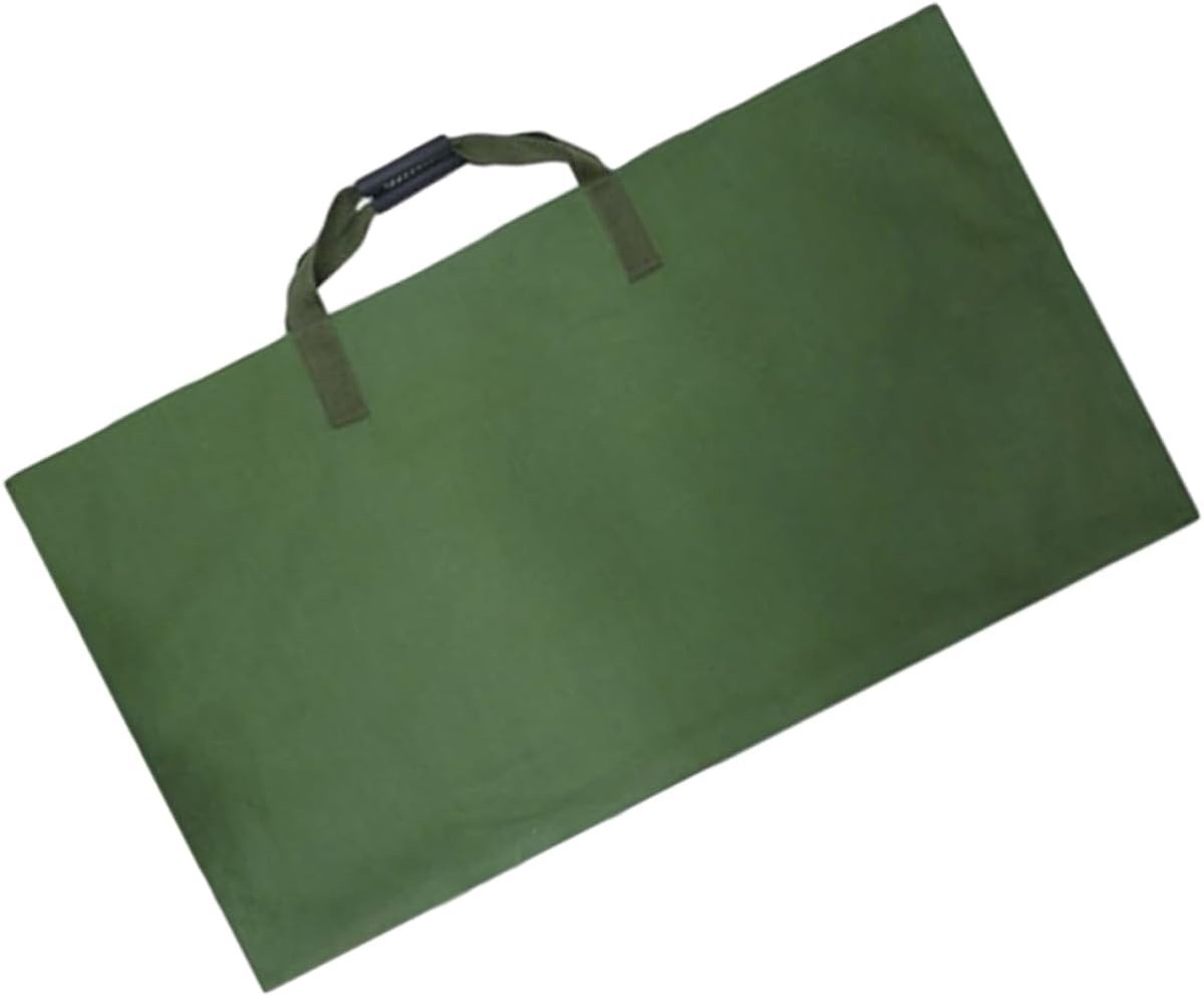 Tuinafval zak - Opvangzak bladeren - Tuin opruimen - Waterafstotend canvas - 115 x 69 cm - Legergroen