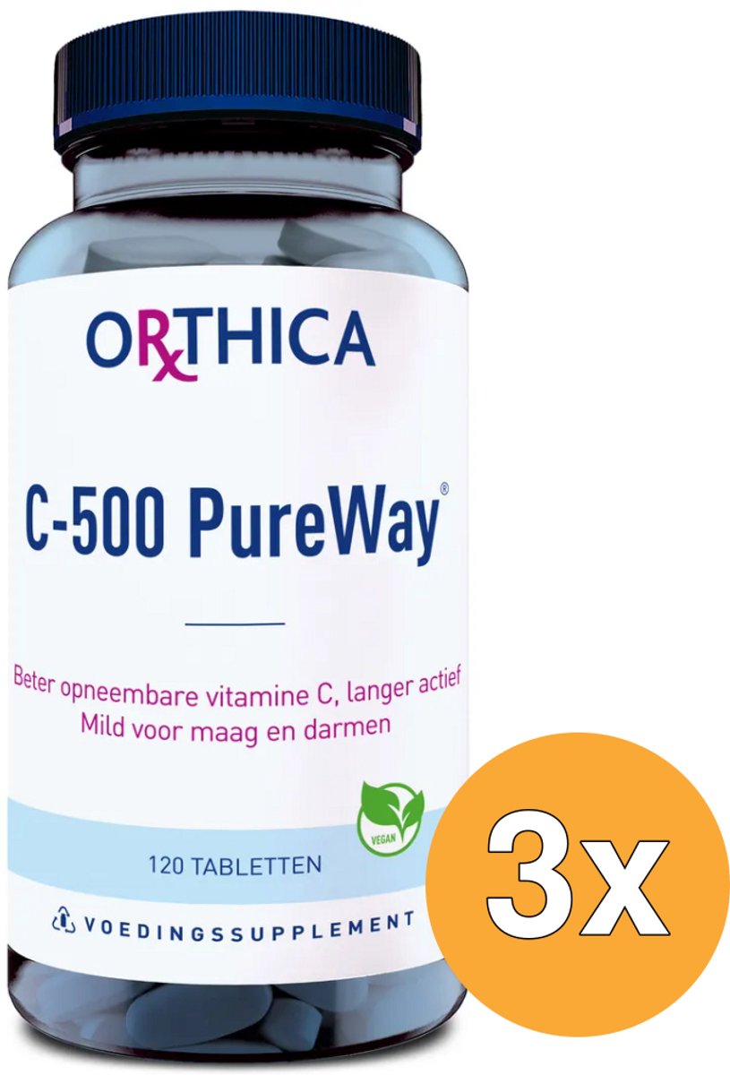 3x Orthica C-500 Pureway (60 tabletten)