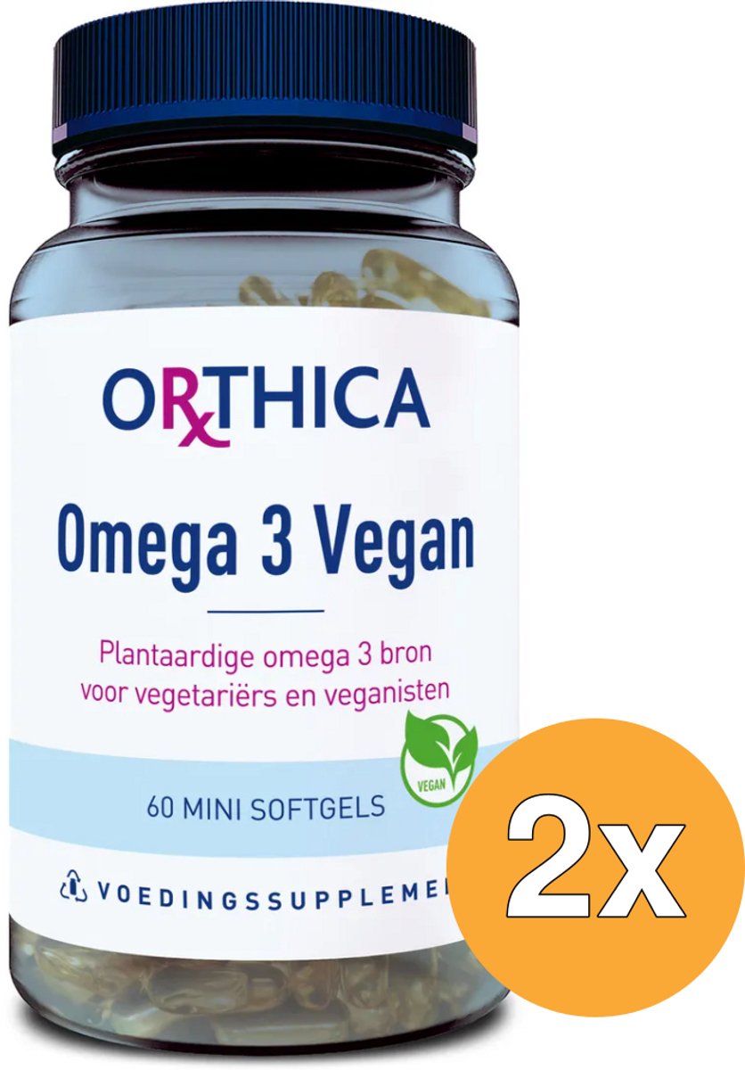 2x Orthica Omega 3 Vegan (60 softgels)