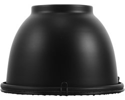 Reptielen Warmtelamp - Terrarium Verwarming - Optimale Temperatuur - Gerichte Warmteprojectie - 14 cm Diameter - Zwart