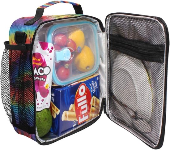 Gekoelde Lunchtas - Isolatie Tas - Maaltijden Meenemen - Waterdichte Voering - 24 cm Hoog - Multikleur — afbeelding 5