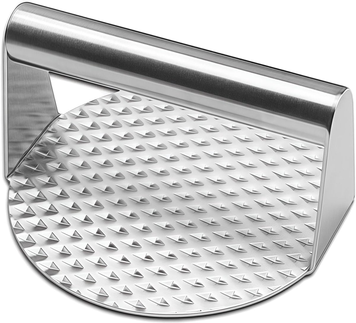 Patty Maker - Burger Pers - Maaltijd Bereiding - Vaatwasmachinebestendig RVS - 14 x 14 cm - Zilver