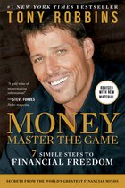 Boek 'Money Master the Game' van Tony Robbins. Foto van Tony Robbins met een glimlach, gekleed in een zwart overhemd. Gecertificeerd als #1 New York Times Bestseller.