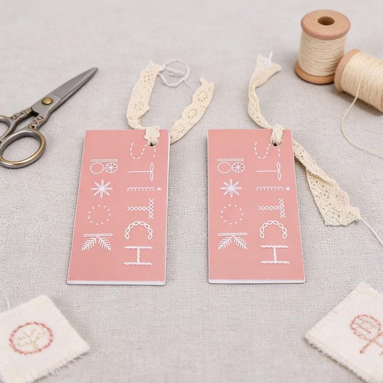 Mini Naaiboek - Reisset - Handwerken - Diverse Patronen - 17 x 15 x 4 cm - Meerdere Kleuren — afbeelding 2