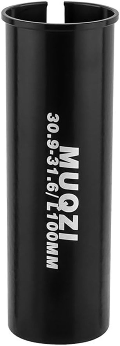 Zadelpen Shim - Adapter Buis - Fiets Aanpassen - Universele Pasvorm - 30.9-31.6 mm - Zilverkleurig