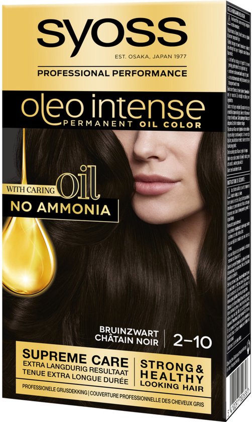 Syoss Coloration Permanente Oleo Intense - 2-10 Chatain Noir