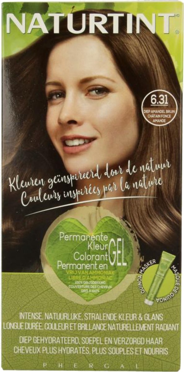 6.31 Diep Amandel Bruin - NATURTINT - 170ml - Vegan - Ammoniakvrij - BioBased Certified - Microplastic FREE