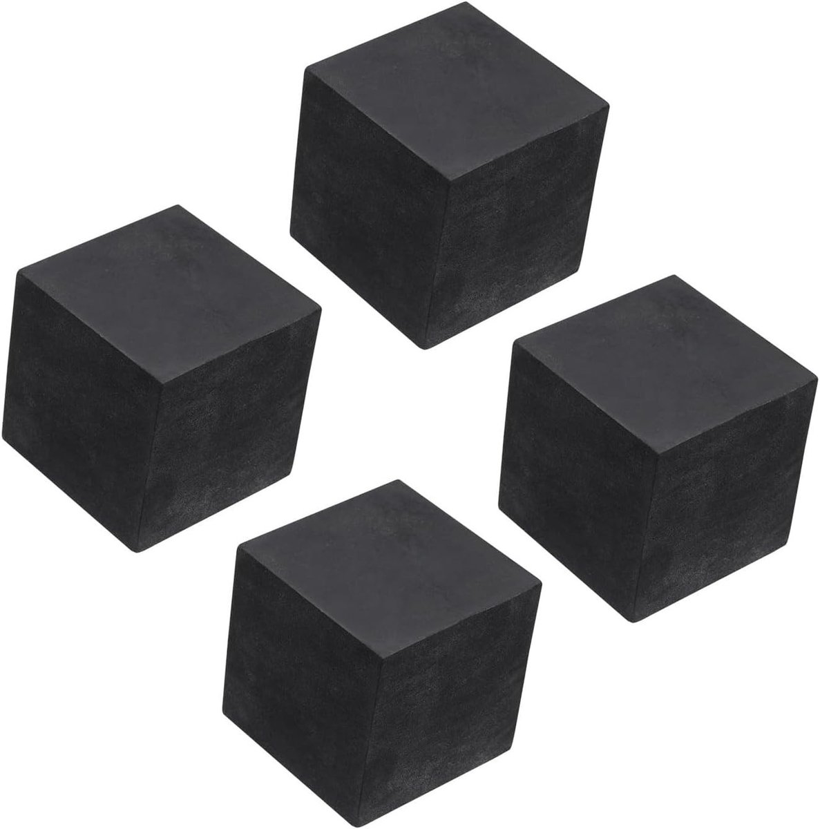 4 STKS Rubber Anti-Vibratie Pads - 50mm Vierkante Trillingen Isolatie Matten voor Geluidsreductie, Antislip en HVAC Toepassingen