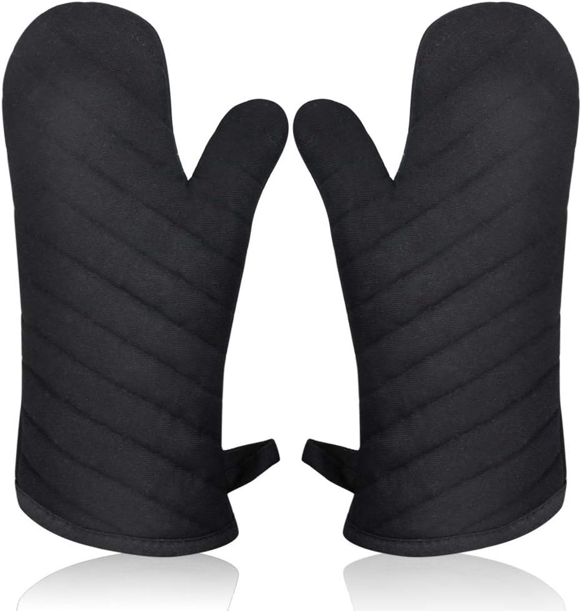 Thijox - Dubbele Ovenhandschoenen Katoen Antislip Bakhandschoenen met Zachte Isolatie, Hittebestendige Ovenwanten voor Keuken Koken Bakken Magnetron,