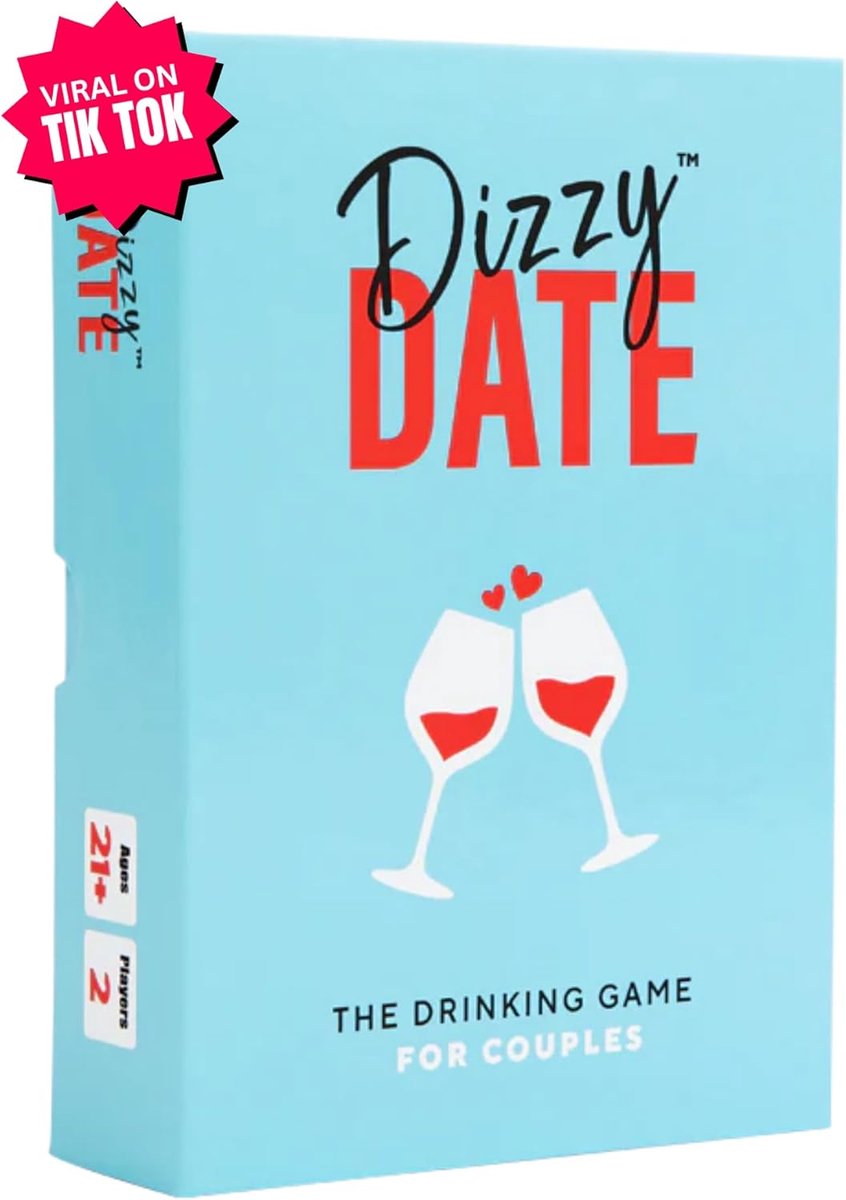 Thijox - Beer Pressure Dizzy Date Kaartspel voor Koppels - Perfect voor Date Avonden, Feesten, en Gezellige Avonden - 100 Kaarten met Drink Als - Leuk