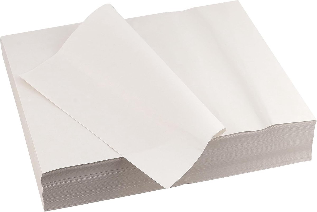 500 Stuks Inpakpapier voor Verhuizing, 42 x 29,7 cm, Wit Verpakkingspapier voor Servies, Glas en Breekbare Voorwerpen