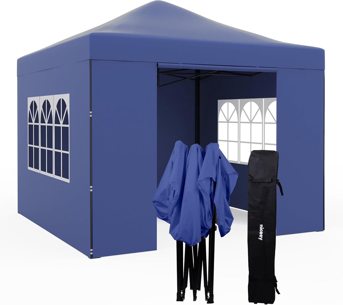 SnelShoppen - Niceey Marquee Pavilion - Donkerblauw Tenten voor Feest, Tuin, Camping - Waterdicht, UV-bestendig, Ruimte voor 10-20 Personen