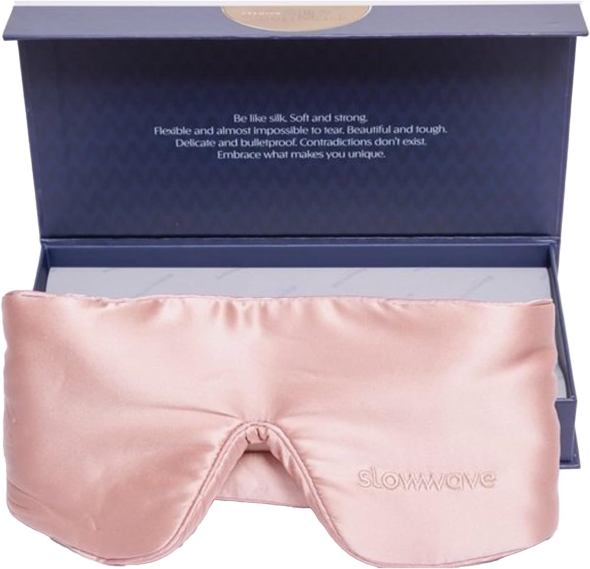 Thijox - Premium Zijden Slaapmasker - 100% Verduisterend Wraparound Design - Hypoallergeen & Ademend - Roze - Ideaal voor Diepe Slaap en Ontspanning