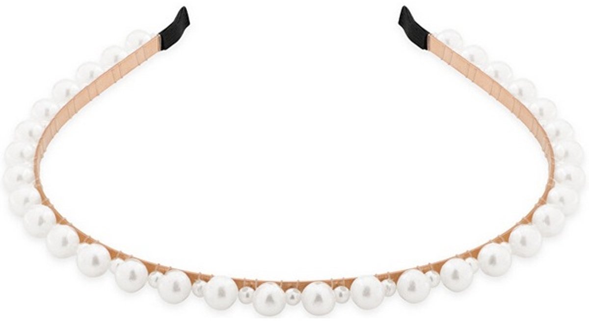 TROLI BRONZEN HAARBAND MET PARELS 1 STUK