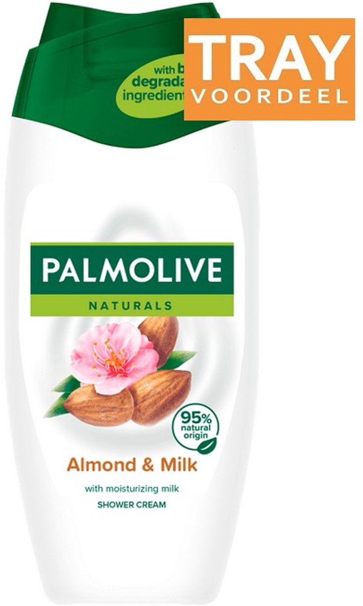 PALMOLIVE NATURALS ALMOND & MILK SHOWER CREAM DOUCHECREME 6 X 500 ML