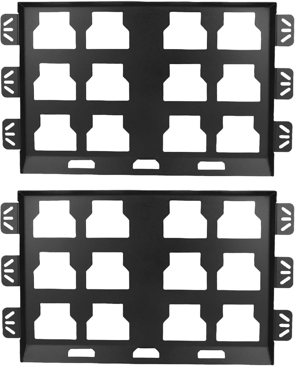 Robuuste Metalen Montageplaat voor Toolbox, Vergrendelbare Basis voor Vrachtwagenwand, Vloer en Bestuurderscabine, Hoogwaardige Staalconstructie, 2 Stuks