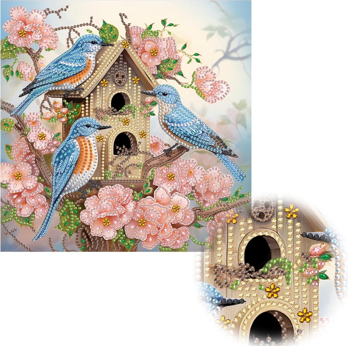 Speciale Vormen Diamant Schilderen voor Volwassenen met Vogels, Volledige Drill Dierlijke Beelden, Borduurwerk en Crystal Rhinestone Craft voor Thuisdecoratie