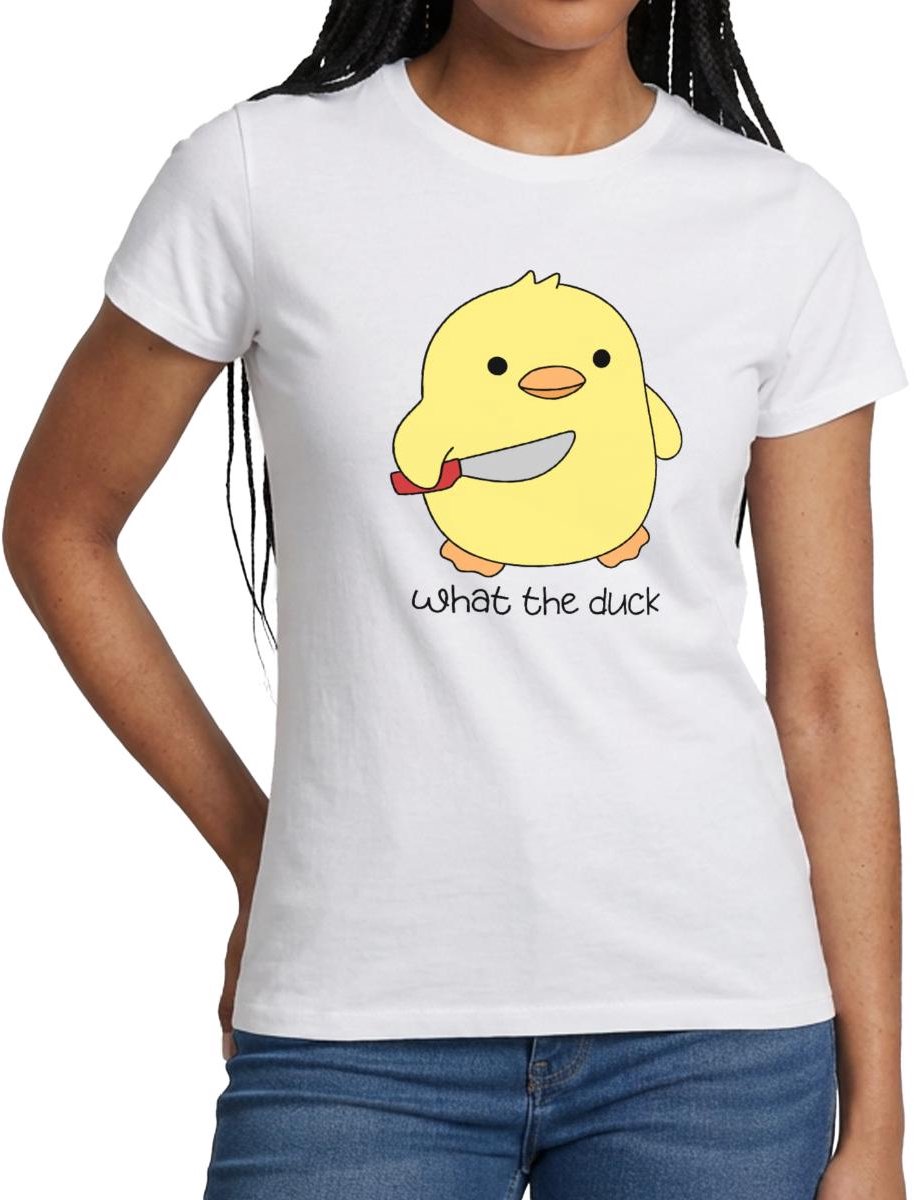 What The Duck | Grappig Eend T-Shirt Dames