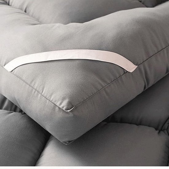 Japanse Matras - Oprolbed Vloer - Comfortabel Slapen - Ergonomisch Ontwerp - 10 cm Dik - Grijs — afbeelding 5