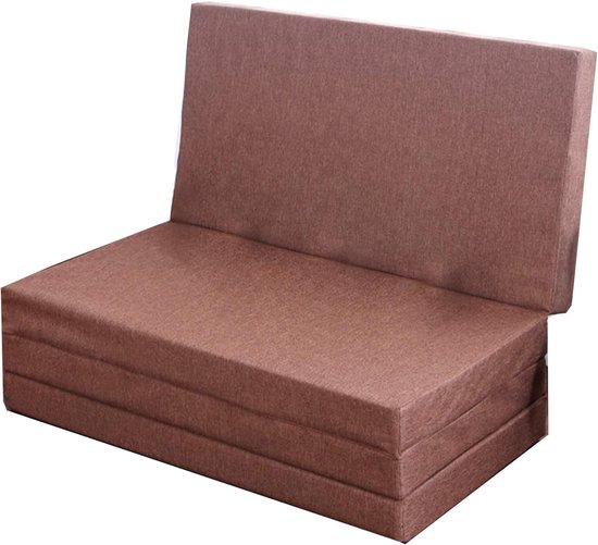 Opvouwbaar Matras - Gastbed Vlakke Mat - Logeren Kamperen - Hoge Dichtheid Schuim - 0.6 x 2m - Grijs — afbeelding 5