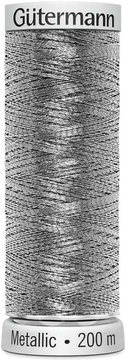 Borduurgaren Metallic - Garen Set - Machine Borduren - Glanzend Effect - 200 Meter - Zilver
