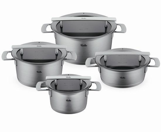 Fissler Phi Collection Pannenset met Glasdeksels - 4-delig